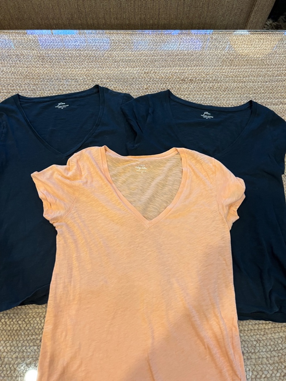 J. Crew Vintage Cotton T Shirts Set of 3 Size Med